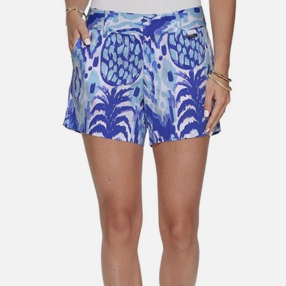NWT Lilly Pulitzer Callan Short 5” Inseam Tropi Call Me Serene Blue Size 6